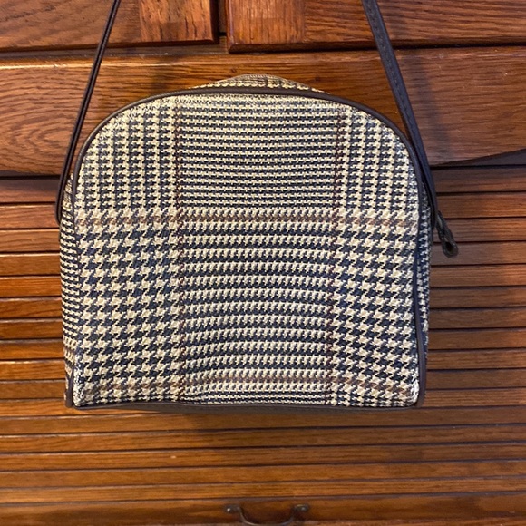 Vintage Capezio Vinyl Glenplaid crossbody - Picture 2 of 5